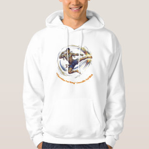 Chorakhe Fad Hang Crocodile Tail Kick Vector Art Hoodie