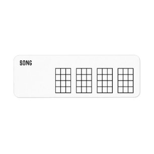 Chord de chanson Ukulele Graphique 4 Fils Modèle n