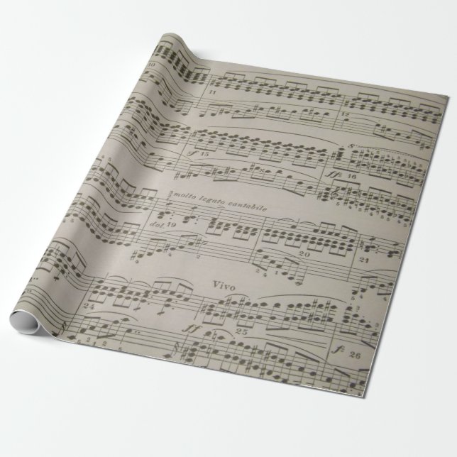 Chords and Arpeggios Wrapping Paper (Unrolled)