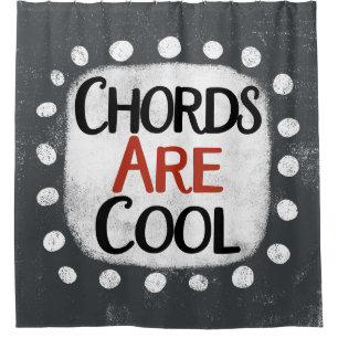 Chords Are Cool Shower Curtain