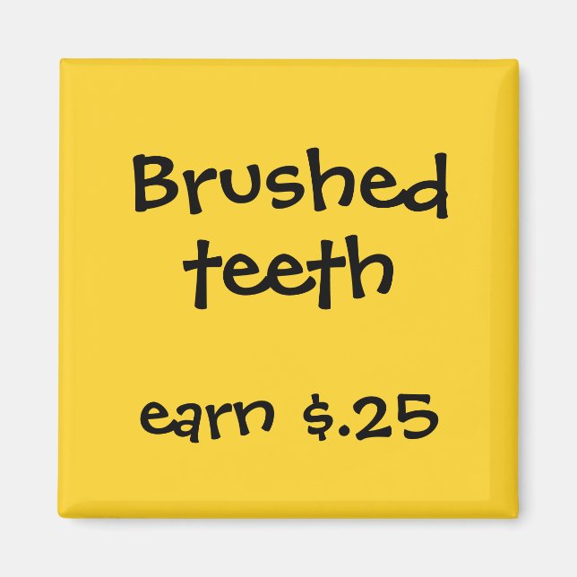 Chore Rewards for Kids Magnet (Front)