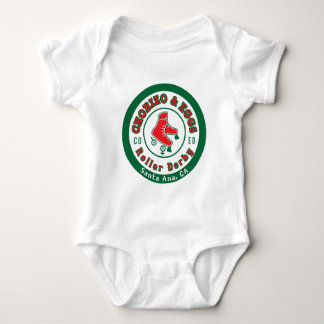 Chorizo & Eggs CoEd Roller Derby on white Baby Bodysuit