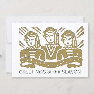 Chorus de musique Chorale de Noël carte de voeux