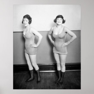 Chorus Girls, 1920. Vintage Photo Poster