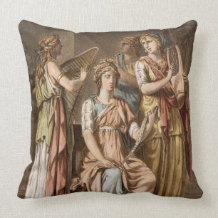 Chorus of Israelite Women, costumes for 'Esther' b Throw Pillow