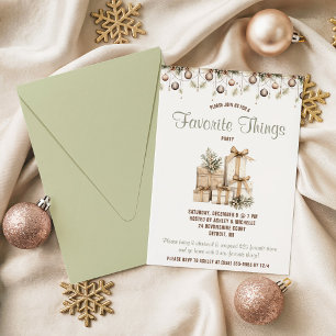 Chose préférée Noël, Invitation à une fête de vaca