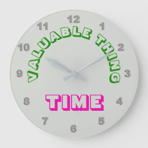 Chose utile "Time" Horloge murale