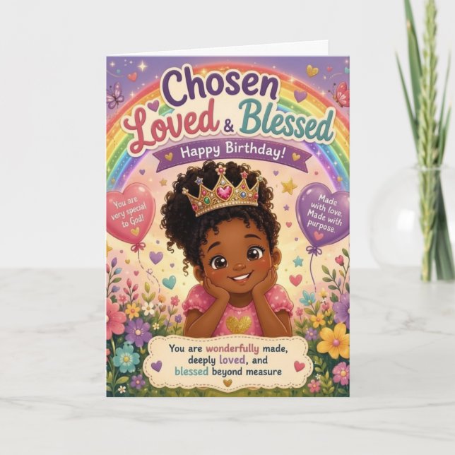 Chosen, Loved & Blessed Holiday Card (Front)