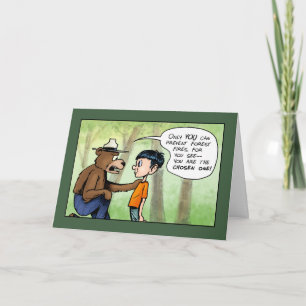Chosen One Forest Humor Father's Day Card