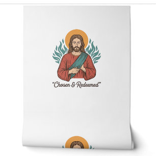 Chosen & Redeemed Christian Vintage Jesus T-Shirt Wallpaper