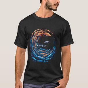 CHOSEN x Fish swim against the current x Bible x C T-Shirt