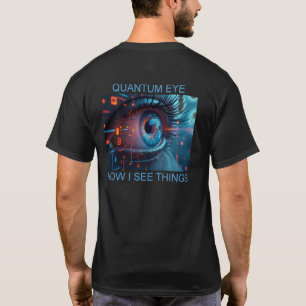 Choses d'oeil quantique hommes T-shirt noir dos