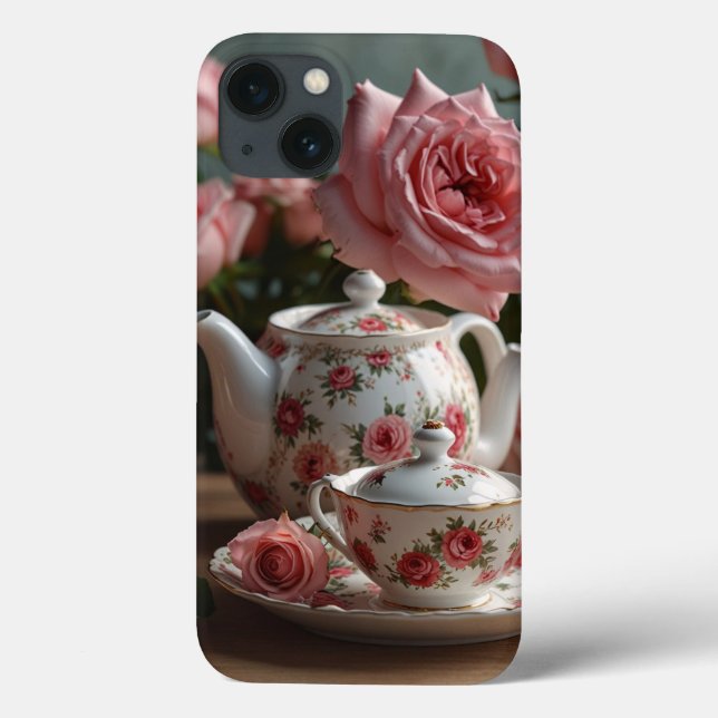 Chou rose Rose Thé iPhone / coque ipad (Verso)