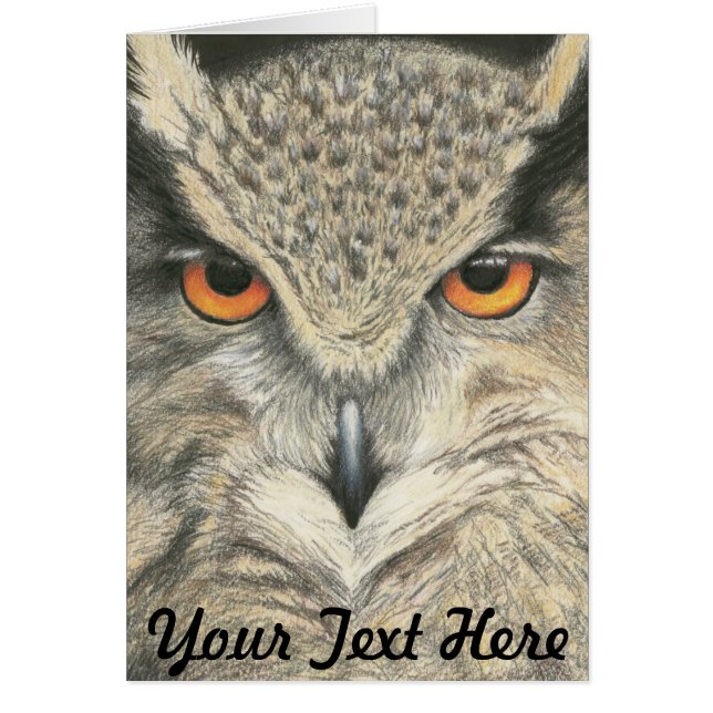 Chouette à grande corne (Devant)