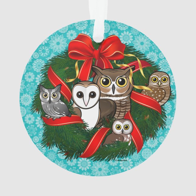 Chouette Birdorable Couronne de Noël (dos)