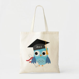 Chouette bleue avec diplôme Classe de Sac fourre-