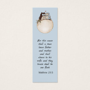 Chouette de couple Funny moderne Mariage Bible Sig