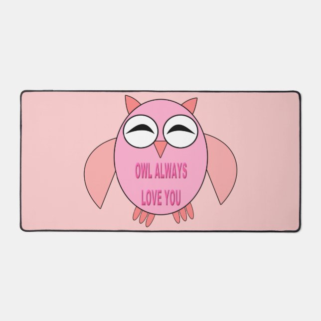 Chouette de message d'amour mignonne (Recto)