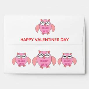 Chouette de message d'amour mignonne Enveloppe per