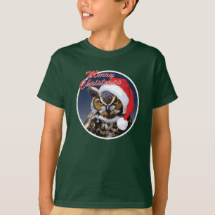 Chouette de Noël - T-Shirt de la hane de base pour