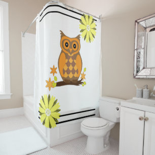 Chouette de rideau de douche