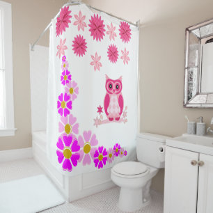 Chouette de rideau de douche