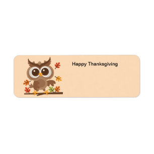 Chouette du jour du bon thanksgiving