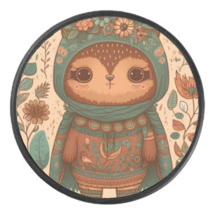 Chouette florale de mûre boho