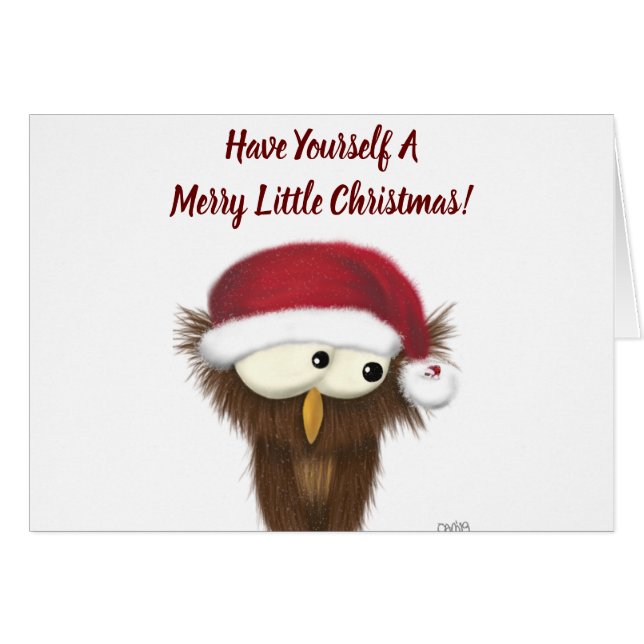 Chouette mignonne et festive (Devant horizontal)