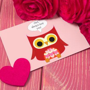 Chouette toujours aimer votre carte postale