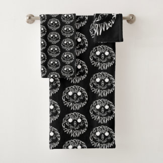 Chouette tribale noire et blanche