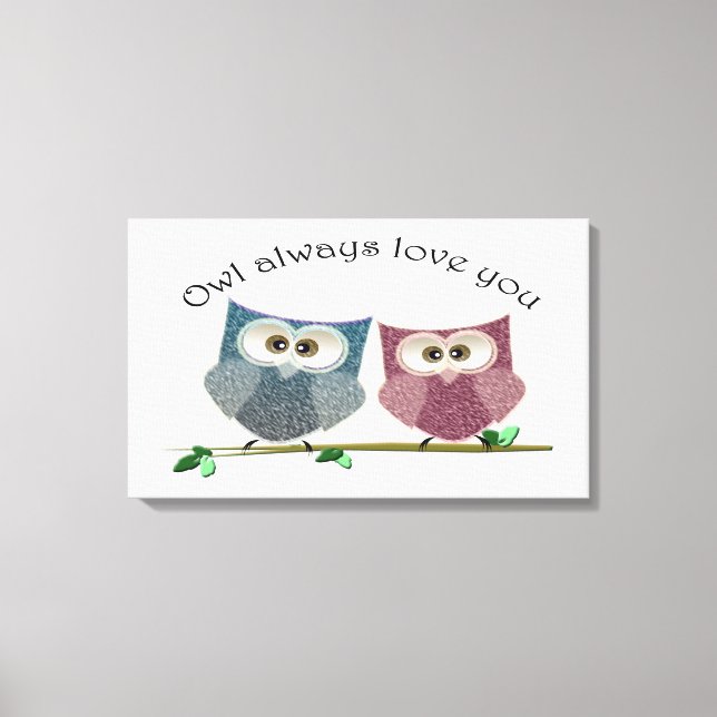Chouette vous aime toujours, Poster en toile de Ch (Recto)