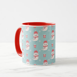 Chouettes de Noël mignonnes Mug Motif