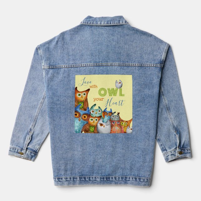 Chouettes de Whimsical - Aimez avec OWL votre coeu (Verso)