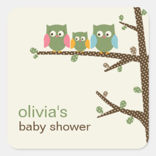 Chouettes Dotty Favoriser Stickers ou Stickers Tag