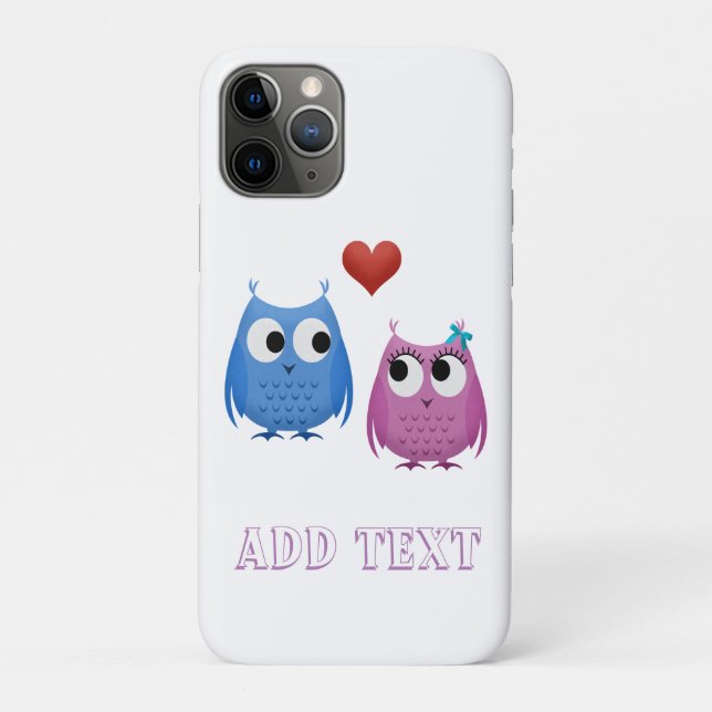 Chouettes douces en amour coque iphone incipio (Dos)