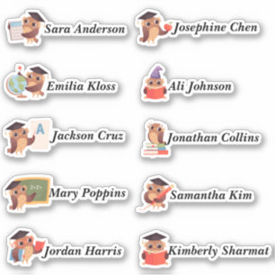 Chouettes intelligentes Autocollants personnalisés