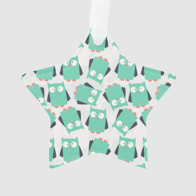 Chouettes lunaires turquoises (dos)