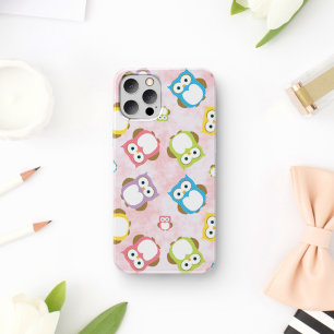 Chouettes mignonnes, motif de hiboux, Hiboux color