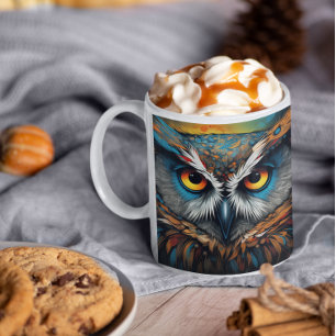 Chouettes psychédéliques version 23 Mug