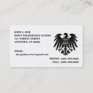 CHOUGH SHIELD OUTDOOR SERVICES ~ BUSINESS CARD