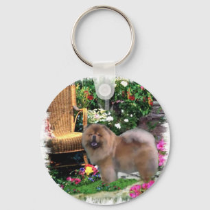 Chow Chow Art Gifts Keychain