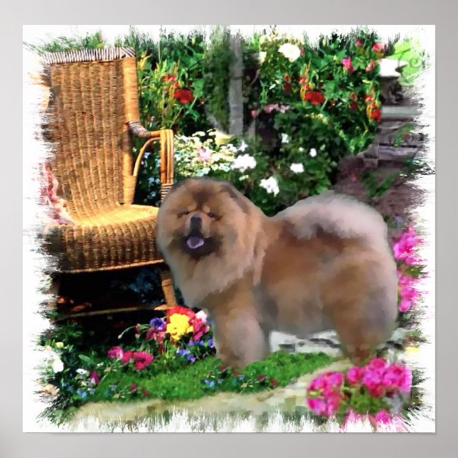 Chow Chow Art Gifts Poster (Front)