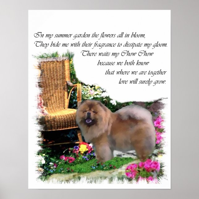 Chow Chow Art Gifts Poster (Front)