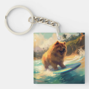 Chow Chow Beach Plage Surf Peinture