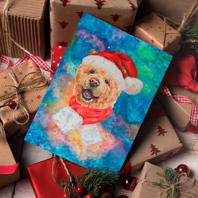 Chow Chow Breed Dog Christmas Holiday Postcard (Creator Uploaded)