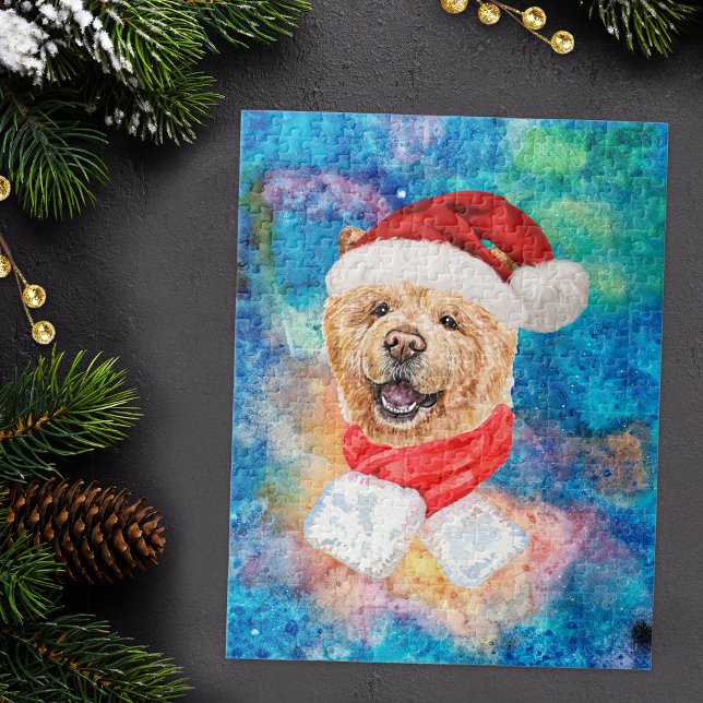 Chow Chow Breed Dog Christmas Jigsaw Puzzle (Creator Uploaded)