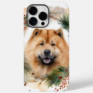chow chow Christmas Wreath Festive Pup  Case-Mate iPhone 14 Pro Max Case