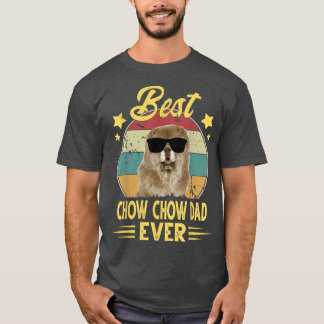 Chow Chow Dad Vintage Sunglasses Funny Chow Chow D T-Shirt