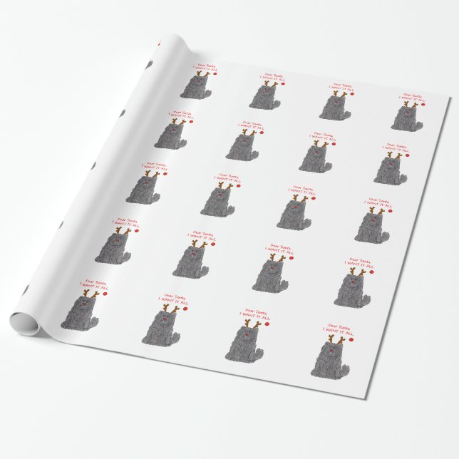 Chow Chow Dear Santa.... Wrapping Paper (Unrolled)